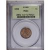Image 1 : 1859 1C MS64 PCGS. A satiny golden-brow