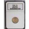 Image 1 : 1867 1C MS66 Red and Brown NGC. A nicel