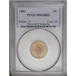 1882 1C MS65 Red PCGS. Coppery-gold lus
