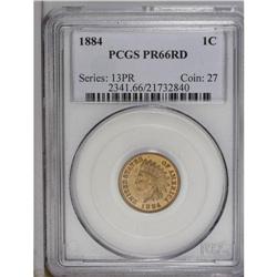 1884 1C PR66 Red PCGS. Sharply struck w