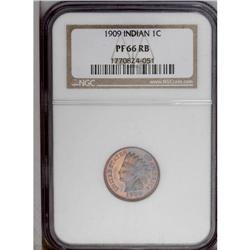 1909 1C PR66 Red and Brown NGC. The sha