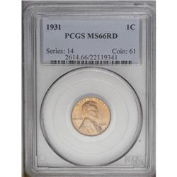 1931 1C MS66 Red PCGS. A gorgeous campf