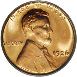 1936 1C Doubled Die Obverse Type Two MS