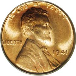 1941 1C Doubled Die MS65 Red PCGS. FS-0