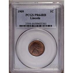 1909 1C PR64 Red and Brown PCGS. Medium