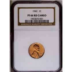 1942 1C PR66 Red Cameo NGC. An exacting