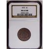 Image 1 : 1872 2C MS63 Red and Brown NGC. FS-006.