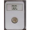 Image 1 : 1865 3CN MS65 NGC. Pastel lime and gold