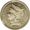 Image 1 : 1865 3CN PR65 Cameo PCGS. Lightly frost