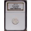 Image 3 : 1868 3CN PR66 Cameo NGC. A generally un