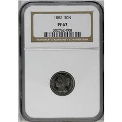 1882 3CN PR67 NGC. A Superb proof with 