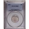 Image 1 : "1870 5C MS65 PCGS. Sharply struck, lust"