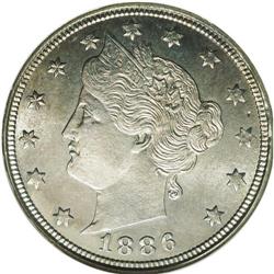 1886 5C MS65 NGC. One of the three keys