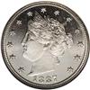 Image 1 : 1887 5C PR67 Cameo NGC. Silky-smooth wi