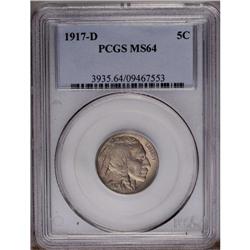 1917-D 5C MS64 PCGS. Very sharply struc