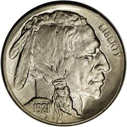 1921-S 5C MS63 NGC. The low-mintage 192