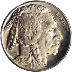 1924-D 5C MS65 PCGS. A lustrous light g