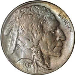 1937-D 5C Three-Legged MS62 NGC. FS-020