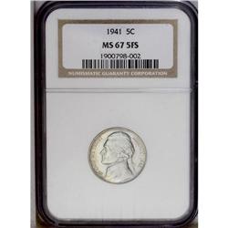 1941 5C MS67 Five Full Steps NGC. Beaut