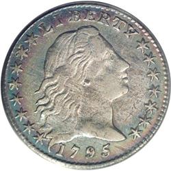 "1795 H10C AU53 PCGS. LM-8, V-5, R-3. A "