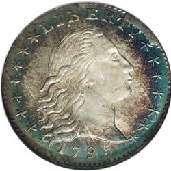 "1795 H10C MS65 S NGC. V-4, LM-10, R.3. "