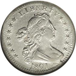 1801 H10C --Graffiti--ANACS. AU55 Detai