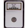 Image 1 : 1842 H10C MS65 NGC. Deep sky-blue and p