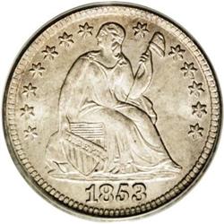 1853 H10C No Arrows MS66 PCGS. Pastel s