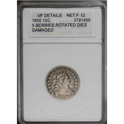 "1805 10C 5 Berries--Rotated Dies, Damag"