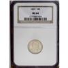 Image 3 : "1833 10C MS64 NGC. JR-9, R.2. This sati"