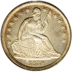 1839 10C No Drapery MS67 PCGS. 1839[10C