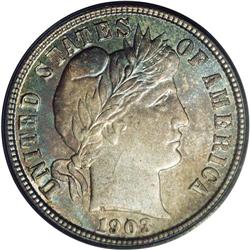 "1903 10C MS66 PCGS. The 1903, with a si"