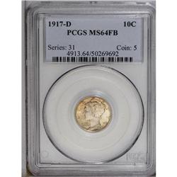 1917-D 10C MS64 Full Bands PCGS. Well s