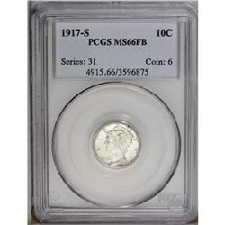 1917-S 10C MS66 Full Bands PCGS. Delica