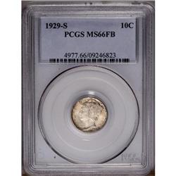 1929-S 10C MS66 Full Bands PCGS. Rich c
