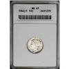 Image 3 : 1942/1 10C MS61 ANACS. The overdate is 