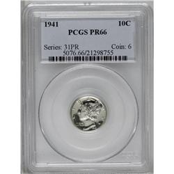 1941 10C PR66 PCGS. Subtle hints of gol