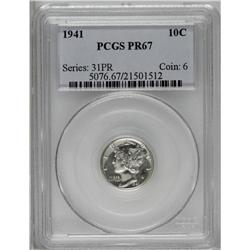 "1941 10C PR67 PCGS. Highly luminous, br"