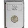 Image 1 : "1875 20C MS63 NGC. Rose, olive, and ste"
