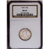 Image 1 : 1876 20C MS63 NGC. Highly lustrous with