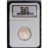Image 3 : 1864 25C MS64 NGC. Medium cherry-red to