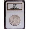 Image 1 : "1833 50C MS62 NGC. O-104, R.1. Delicate"