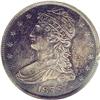 Image 1 : 1838 50C MS63 ANACS. Deep forest-green 