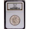 Image 1 : 1843 50C MS63 NGC. Despite a fairly hig