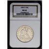 Image 1 : 1850-O 50C MS62 NGC. Light golden-gray 