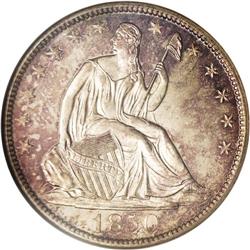 1850-O 50C MS64 NGC. Richly toned with 