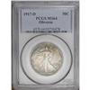 Image 3 : 1917-D 50C Obverse MS64 PCGS. Golden-br