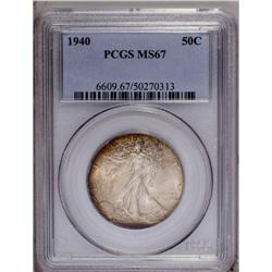 1940 50C MS67 PCGS. The obverse has a f