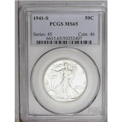 1941-S 50C MS65 PCGS. A gorgeous Gem wi