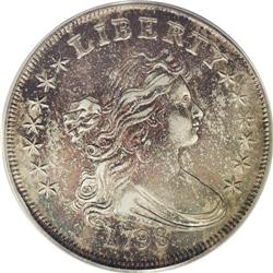 "1798 S$1 5 Stripes XF45 PCGS. B-6, BB-9"